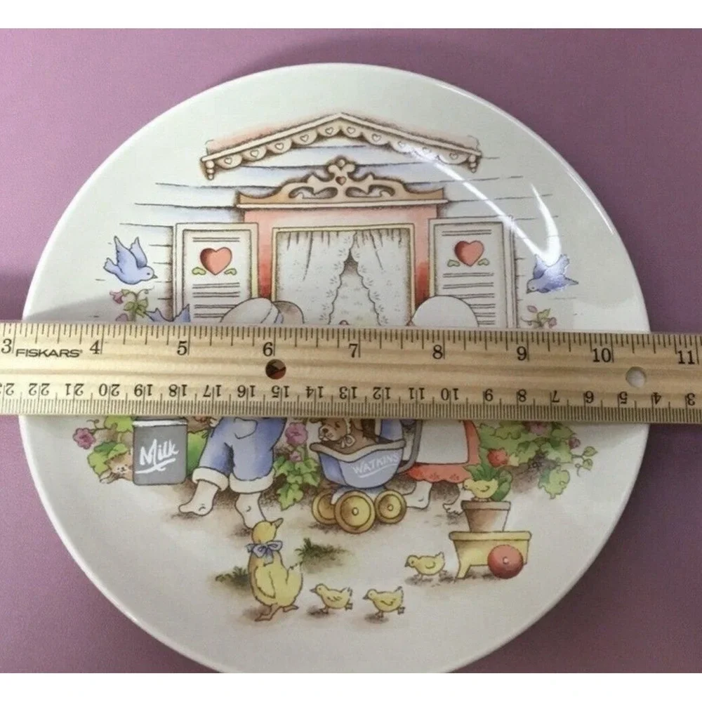 Vintage‎ Watkins Country Kids Collector's Dessert Plate #6198 Moms Are Special